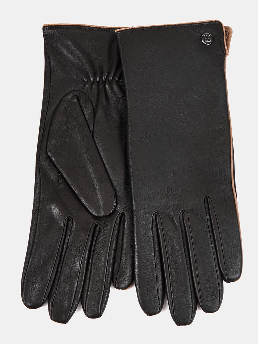 LB-0209-RF-d.brown Перчатки женские,натур.кожа ,темно-коричневые