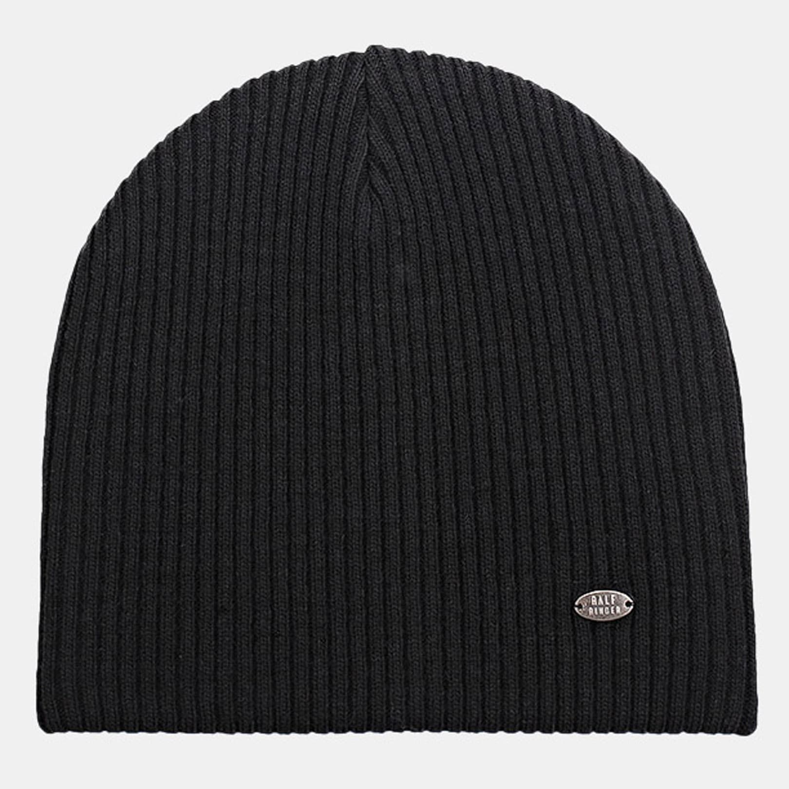 RF-A53111-black Шапка мужская,50%шерсть,50% акрил,р.57,черная
