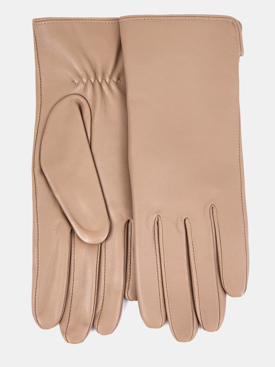 LB-0190-RF-taupe Перчатки женские,натур.кожа ,серо-коричневые